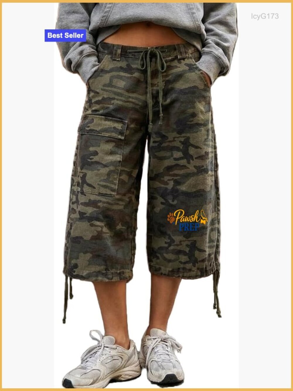 Y2K Cargo Jean Shorts Women Drawstring Low Rise Baggy Denim Jorts Streetwear